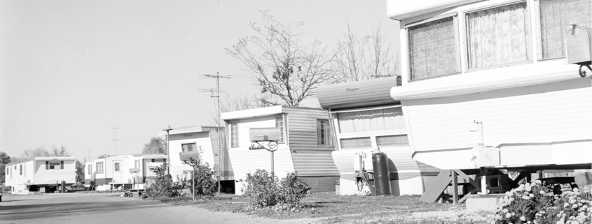 1966 image of trailer court