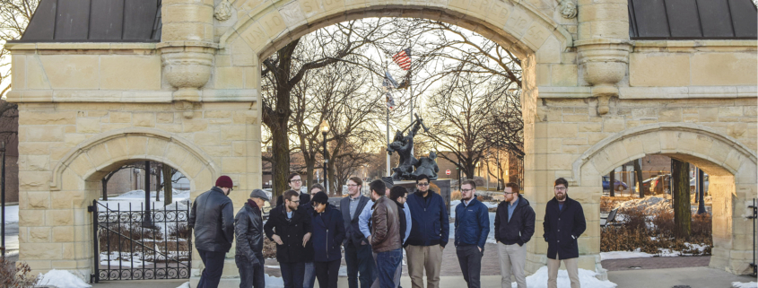 Students a tUnion Stock Yard Gate