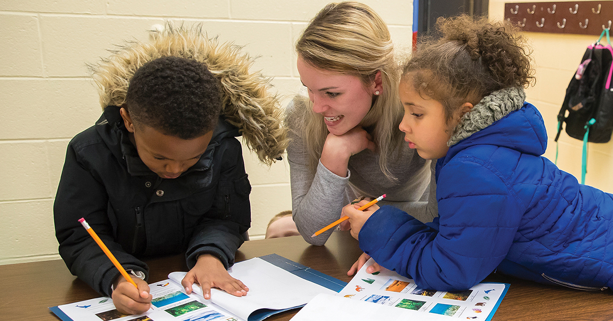 Ball State education students show all children can do science.