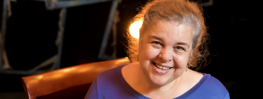 A portrait of theater professor Karen Kessler.