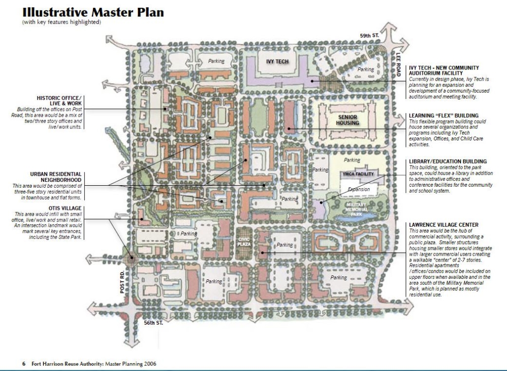 A map of an urban area